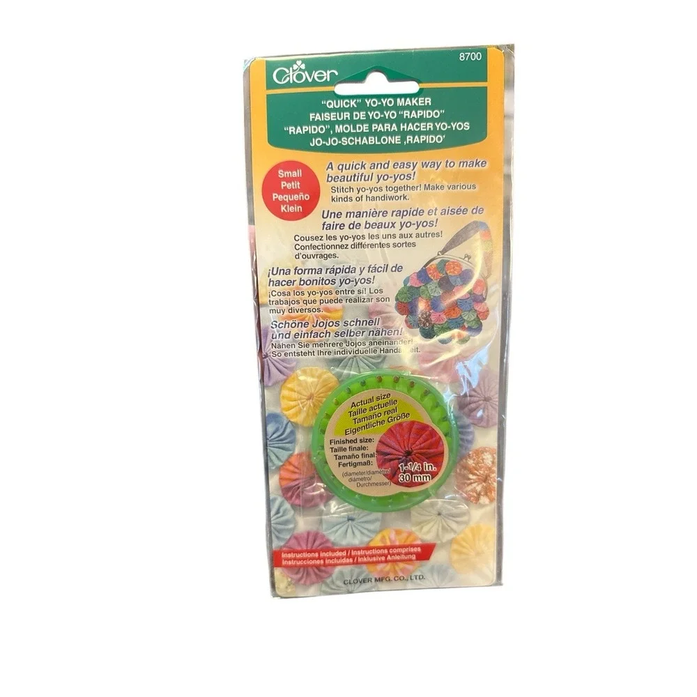Clover Quick Yo Yo Maker Round Small 8700 Stitch Sewing Crafts‎ New Sealed